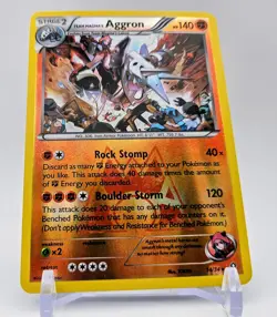 Team Magma's Aggron #14 + Bonus! - Reverse Foil ✨ Pokemon XY Double Crisis - NM - Image 3