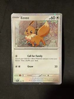 Eevee 200 Cosmos Holo ~Swirl~ SVP 200 NM Scarlet Violet Black Star Promo Pokemon - Image 1