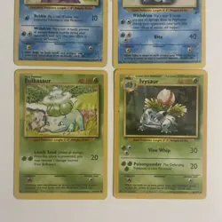 Pokemon Base Set Starter Evolution Lot Charmander Squirtle Bulbasaur LP - Image 4