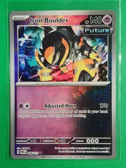 Pokemon TCG SV-Prismatic Evolutions Iron Boulder #46/131 Rare Master Ball - Image 1