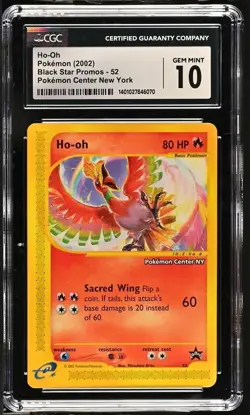 Ho-Oh #52 Pokemon Center NY Promo CGC 10 - Image 1