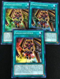 YUGIOH GAGAGA REVENGE REDU-EN051 SUPER X3 (NM) TWO ARE 1ST - Image 1