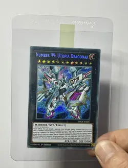 Number 99: Utopia Dragonar BROL-EN057 (NM) Secret Rare 1st Edition YuGiOh! TCG - Image 3