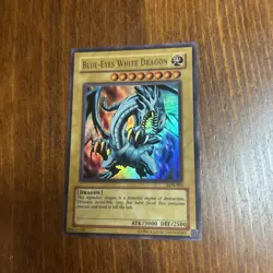 Yu-Gi-Oh! TCG Blue-Eyes White Dragon Legend of Blue Eyes White Dragon LOB-001 - Image 1
