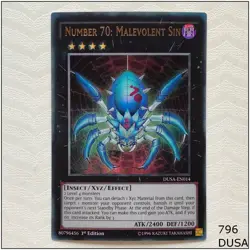 Number 70: Malevolent Sin - DUSA-EN070 - Ultra Rare 1st Edition Yugioh - Image 1