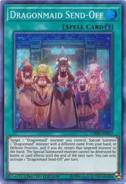 Dragonmaid Send-Off - CHIM-ENSE3 - Super Rare - Limited Edition NM Yugioh Chaos - Image 1