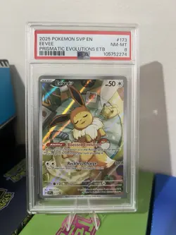 Pokemon TCG Eevee Prismatic Evolutions Black Star Promo Card ETB #173 - Image 1