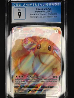 Eevee VMAX SWSH087 SWSH: Sword & Shield Promo Cards Holo CGC 9 - Image 1