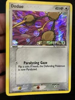 Doduo 45/106 EX Emerald Reverse Holo Stamped Pokemon TCG Card 2005 - Image 1