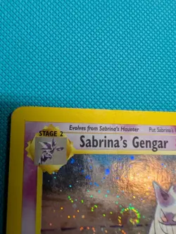 Pokemon Gengar Holo Gym Heroes Card 14/132 Sabrina's Gengar - Image 3