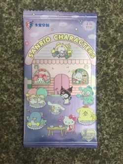 1x pack TIME KABAO Sanrio trading cards, Official kuromi, hello kitty, my melody - Image 1