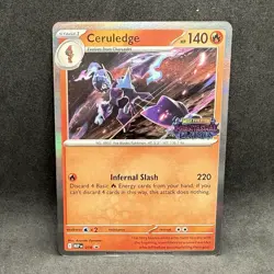 Ceruledge - Prerelease Promo Pokemon Card MEP 014 Phantasmal Flames Stamp NM - Image 1