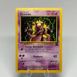 Mewtwo Pokemon 1999 Promo #14 Holo Black Star WOTC Vintage Card - Image 1