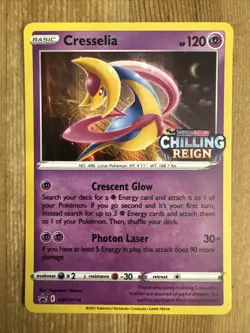Cresselia - SWSH114 - PreRelease Pokemon Promo Sword & Shield Rare Holo Card NM - Image 1