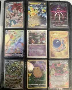 Pokemon card binder with over 100 V/ex/mega/VMAX/holo Pokemon card collection - Image 1