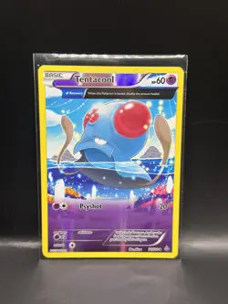 Tentacool (Alpha) 71/160 Primal Clash Reverse Holo Pokemon Card LP - Image 1
