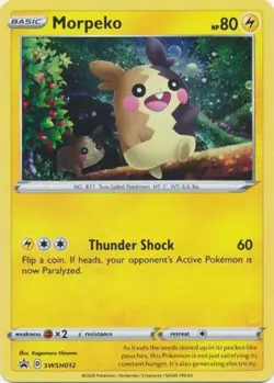 Morpeko SWSH012 Promo Pokemon Card NM - Image 1