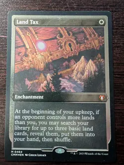 MtG Land Tax - Commander Masters Foil Etched LP/NM - Image 1