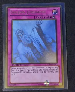 Yu-Gi-Oh! TCG Solemn Judgement (GLD5-EN045) Gold Ghost Rare (Mint) - Image 1