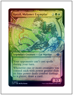 1x Kutzil, Malamet Exemplar, Foil Showcase Art, Magic MTG NM - Image 1