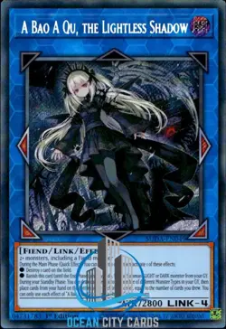 Yugioh A Bao A Qu, the Lightless Shadow Secret Rare SUDA-EN049 - Image 1