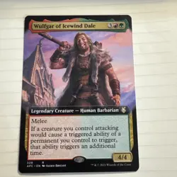 MTG Wulfgar of Icewind Dale (Extended Art) AFC Rare Normal #329 - Image 1