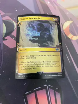 MTG - SHADOW SUMMONING - SHOWCASE SCROLLS - FOIL - NM - UNCOMMON - Image 1