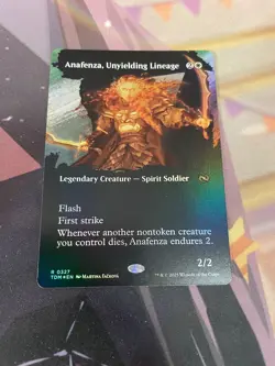 MTG - ANAFENZA UNYIELDING LINEAGE - FOIL - RARE - BORDERLESS - NM - Image 1