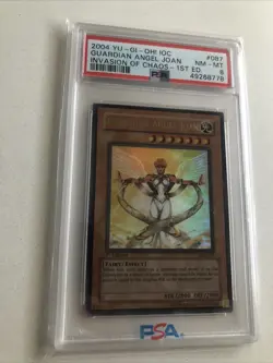 YUGIOH PSA 8 2004 Guardian Angel Joan IOC-087 Ultra Rare 1st Edition - Image 1