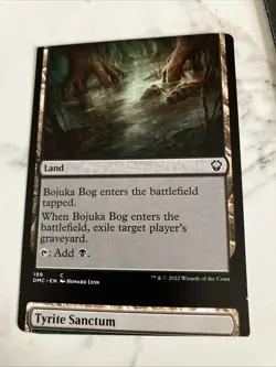Bojuka Bog/tyrite Sanctum MTG MISPRINT MISCUT - Image 1