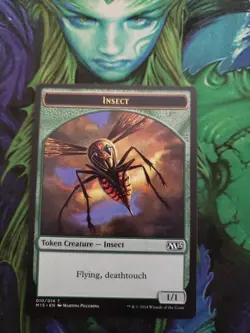 Insect token x7 M15 EDH Cube Legacy Hornet Queen Green 1/1 Flying Deathtouch - Image 2