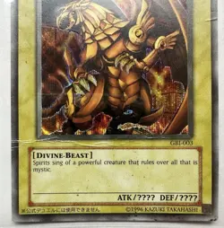 Yugioh The Winged Dragon Of Ra GBI-003 Card Damaged - Image 2