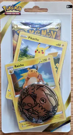 Pokemon Sword & Shield Brilliant Stars Blister pack Raichu & Pikachu - Image 1