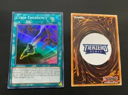 Yugioh Cyber Emergency GEIM-EN042 Super Rare 1st Edition Near Mint - Image 1