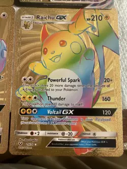 Pokemon 4 Vmax Gx Gold Foil 🔥Fan Art🔥set NM - Image 3