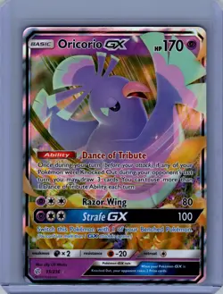 Pokemon SM - Cosmic Eclipse #95/236 Oricorio GX Near Mint or Better - Image 1