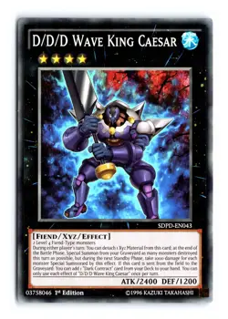 D/D/D Wave King Caesar SDPD-EN043 - Common - 1st Edition - Yugioh - Image 1