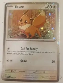Eevee SVP #200 Black Star Promo Destined Rivals Pokemon Pokemon Scarlet Violet - Image 1