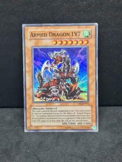 Yugioh Armed Dragon LV7 DP2-EN012 Super Rare HP - Image 1