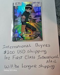 NARUTO KAYOU Rock Lee Card NR-SR-031 - The Leaf’s Burning Spirit Awaits! - Image 1