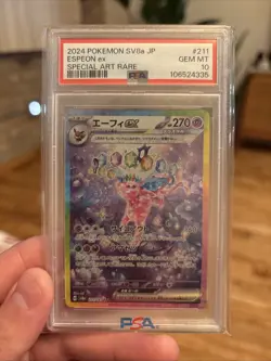 Espeon EX Terastal Festival SAR Japanese Pokemon Card PSA 10 Gem Mint - Image 1
