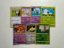 Pokemon Asako Ito Mixed Card Lot Of 7 - Common, Rare, Non Holo, Reverse Holo - Image 1