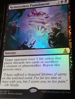Remorseless Punishment FOIL , Oath of the Gate, NM ,MTG, FREE SHIPPING - Image 2