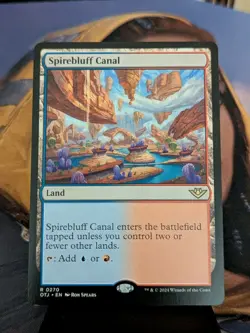 Spirebluff Canal MTG Outlaws of Thunder Junction Regular NM - Image 1