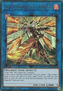 Sky Striker Ace - Kagari Yu-Gi-Oh! DUOV-EN060 1st Ultra Rare - Image 1