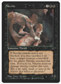 Necrite (Tucker) Vintage Magic the Gathering (x4) Playset MtG Fallen Empires - Image 1