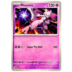 Mewtwo 059/142 Sv07: Stellar Crown Regular Pokemon TCG (NM) - Image 1