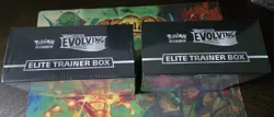 Pokemon Evolving Skies Elite Trainer Box Set of 2 Factory Sealed ETB - Image 5