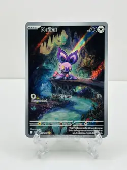 🔥Pokemon TCG-Noibat-169/159-Sv09: Journey Together-Illustration-Holo-M/NM!🔥 - Image 1