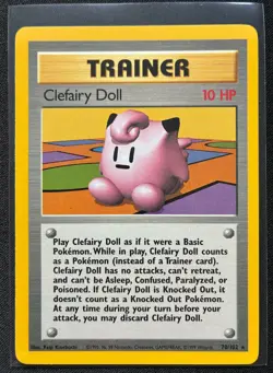 Pokemon 1999 Base Set Clefairy Doll 70/102 Unlimited English NM - Image 1